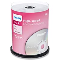 Philips DVD-R 4-7 GB - 120 Min - 16X Tarrina (100 Disc)